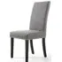 Randall Stud Detail Dining Chair - Steel Grey, Linen