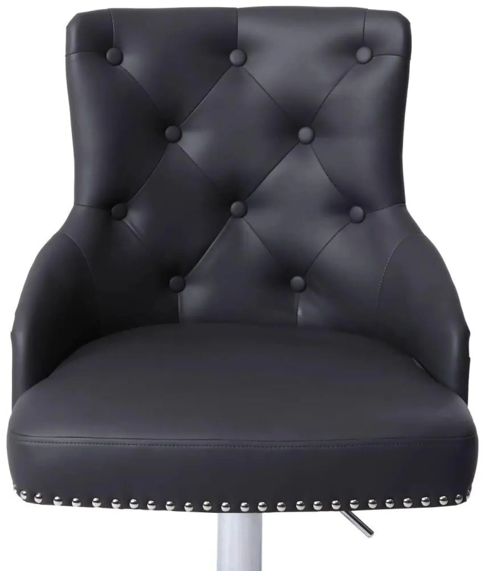 Rocco Bar Stool - Graphite, Leather Effect