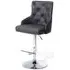 Rocco Bar Stool - Graphite, Leather Effect