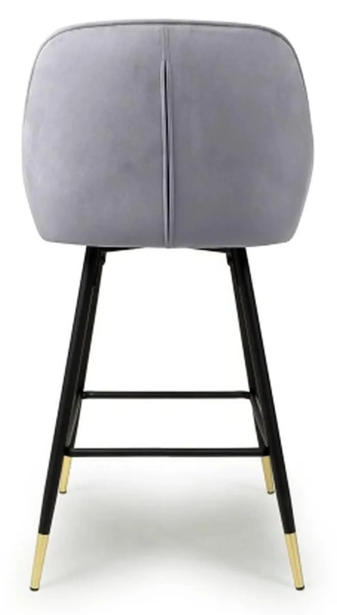 Savanna Brushed Velvet Bar Stool Set - Grey