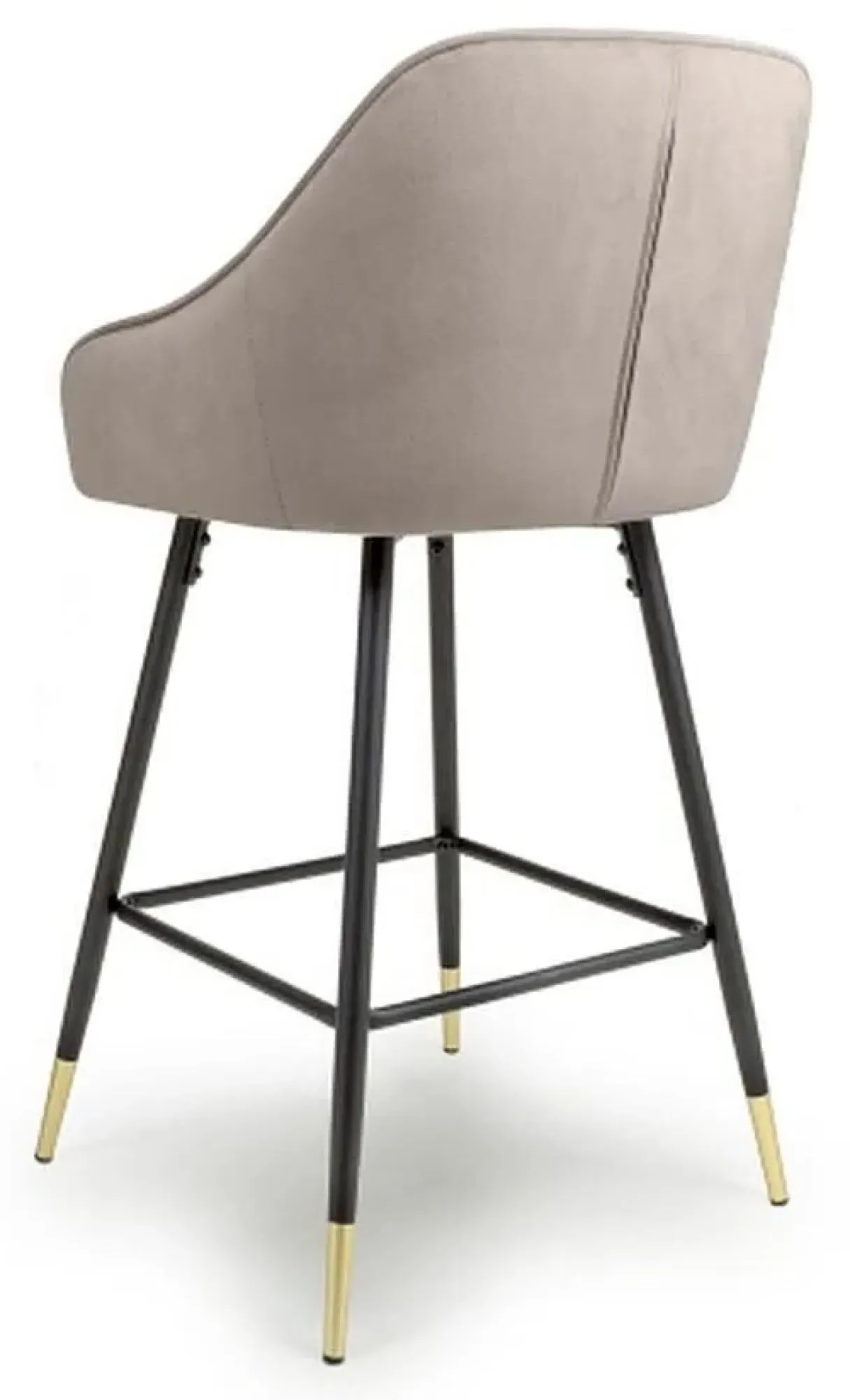Savanna Brushed Velvet Bar Stool Set - Mink