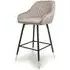 Savanna Brushed Velvet Bar Stool Set - Mink