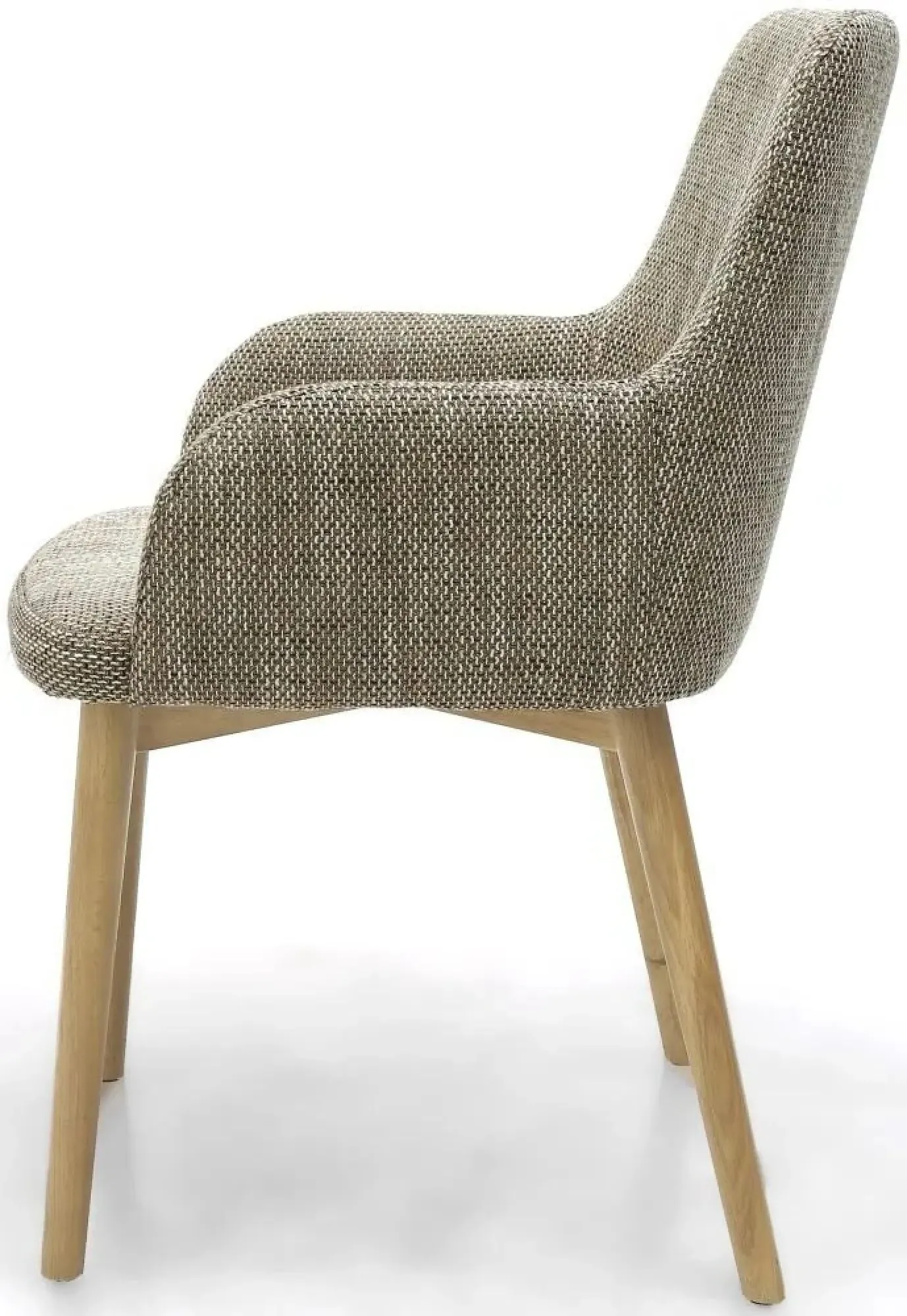 Sidcup Tweed Dining Chair Set of 2 - Oatmeal