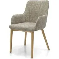 Sidcup Tweed Dining Chair Set of 2 - Oatmeal
