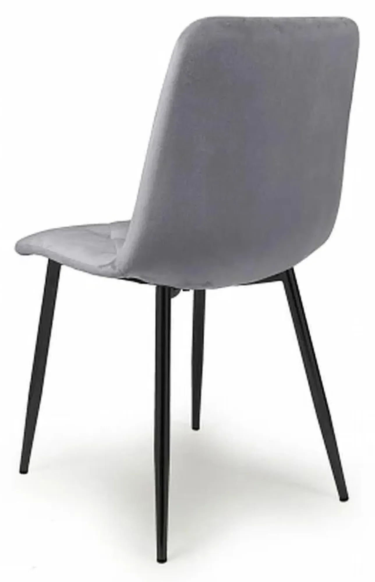 Vernon Brushed Velvet Dining Chair Set of 4 - Grey