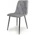Vernon Brushed Velvet Dining Chair Set of 4 - Grey