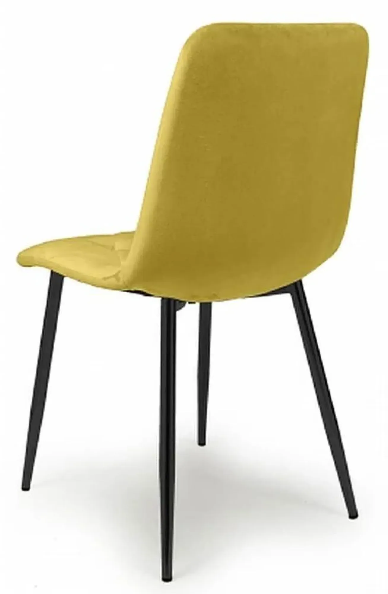 Vernon Brushed Velvet Dining Chair Set of 4 - Mustard