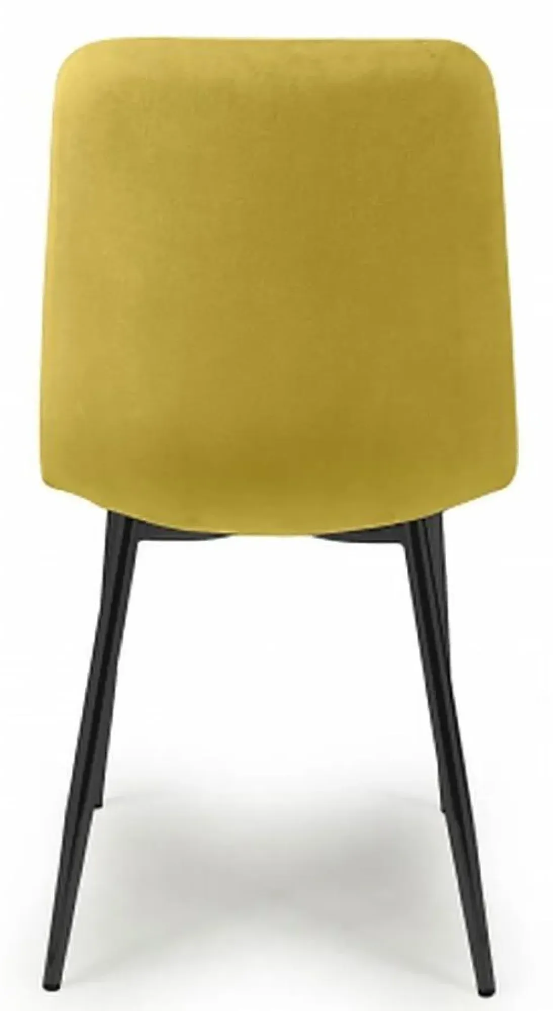Vernon Brushed Velvet Dining Chair Set of 4 - Mustard