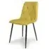 Vernon Brushed Velvet Dining Chair Set of 4 - Mustard