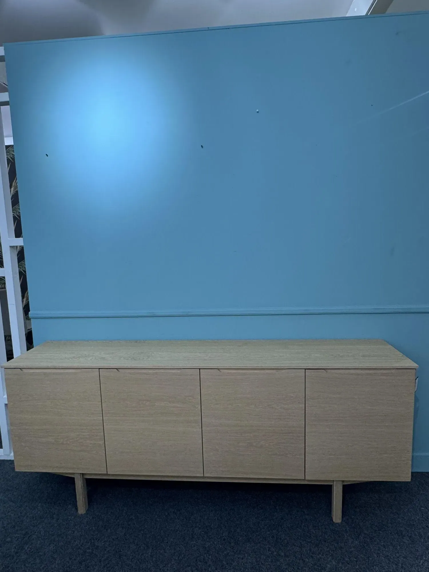 SM306 4 Door Sideboard - White Oak