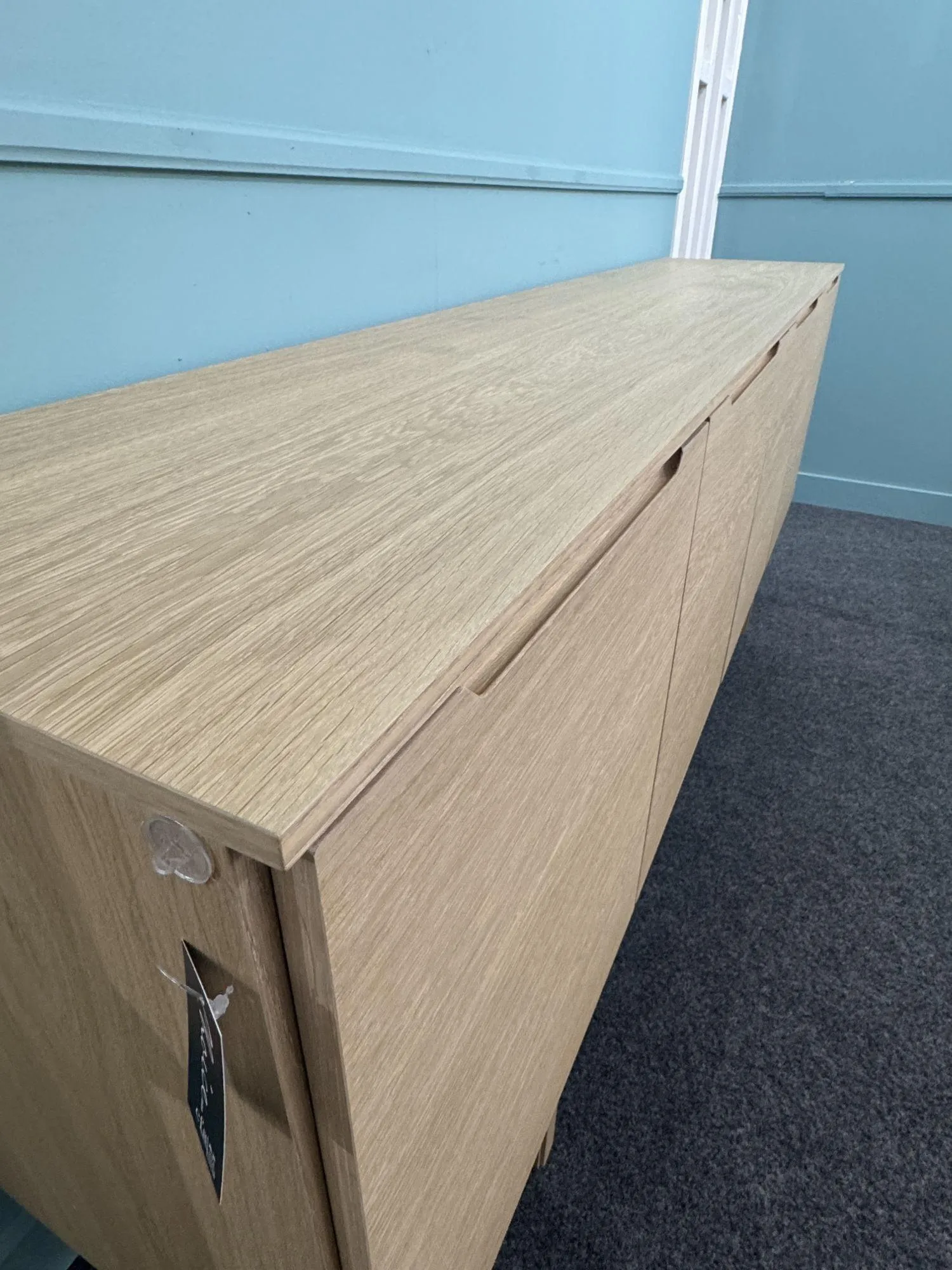 SM306 4 Door Sideboard - White Oak