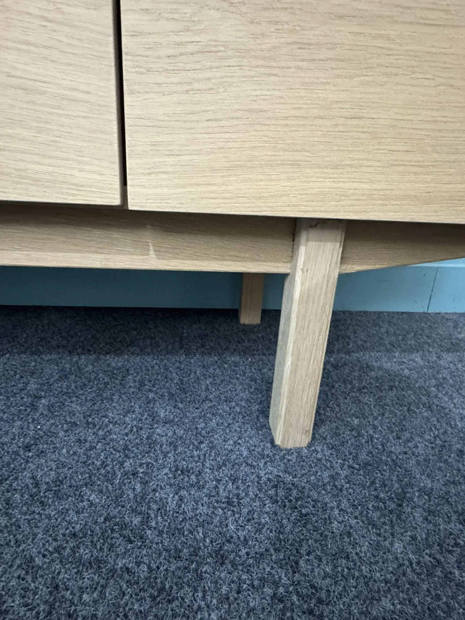 SM306 4 Door Sideboard - White Oak