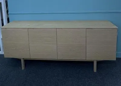 SM306 4 Door Sideboard - White Oak image