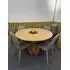 SM33 Round Dining Set Extendable with SM92 Chairs - Oak