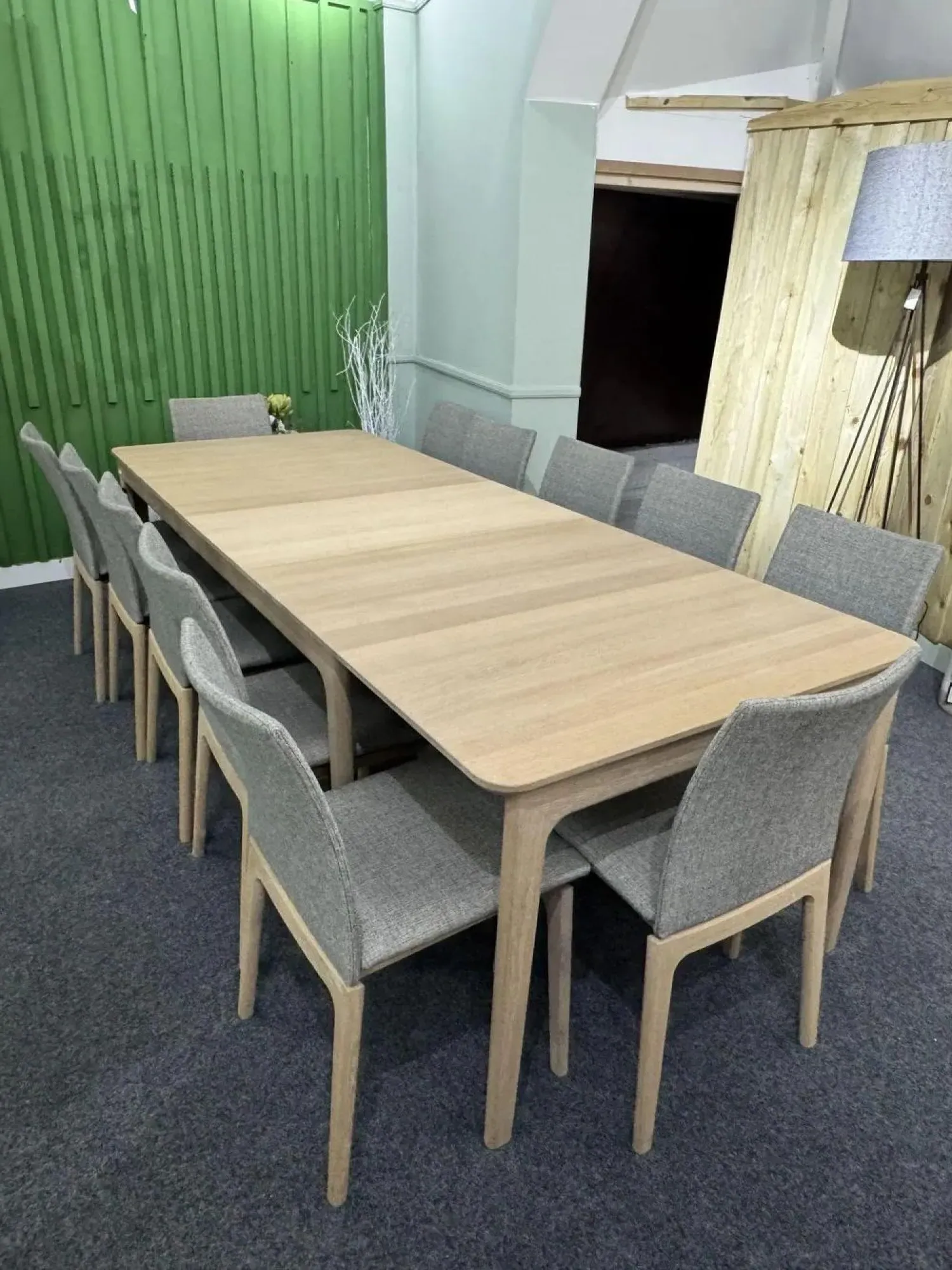 SM63 Dining Chair - Light Grey, Fabric