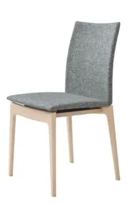 SM63 Dining Chair - Light Grey, Fabric