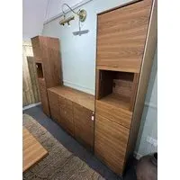 SM914 Display Cabinet and SM932 Sideboard Set - Walnut