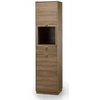 SM914 Narrow Display Cabinet - Walnut