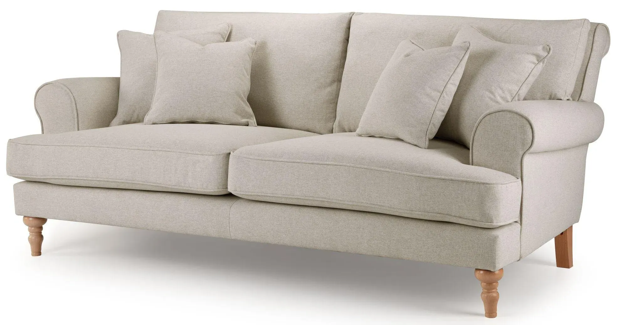 Arlan 2.5-Seater Sofa - Moon, Fabric