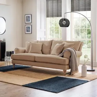 Arlan 2.5-Seater Sofa - Sepia, Fabric