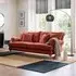 Arlan 2.5-Seater Sofa - Vermillion, Fabric