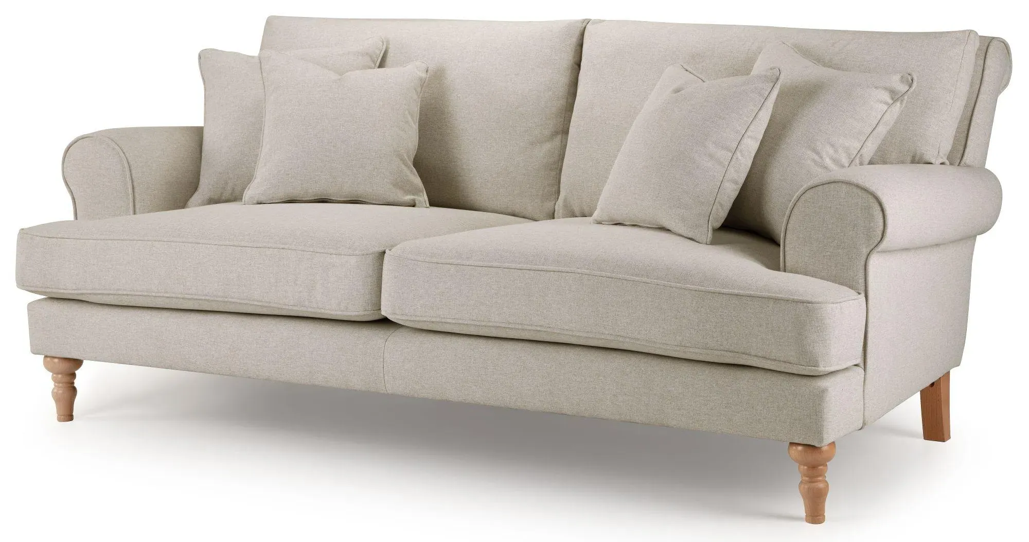 Arlan 3-Seater Sofa - Moon, Fabric