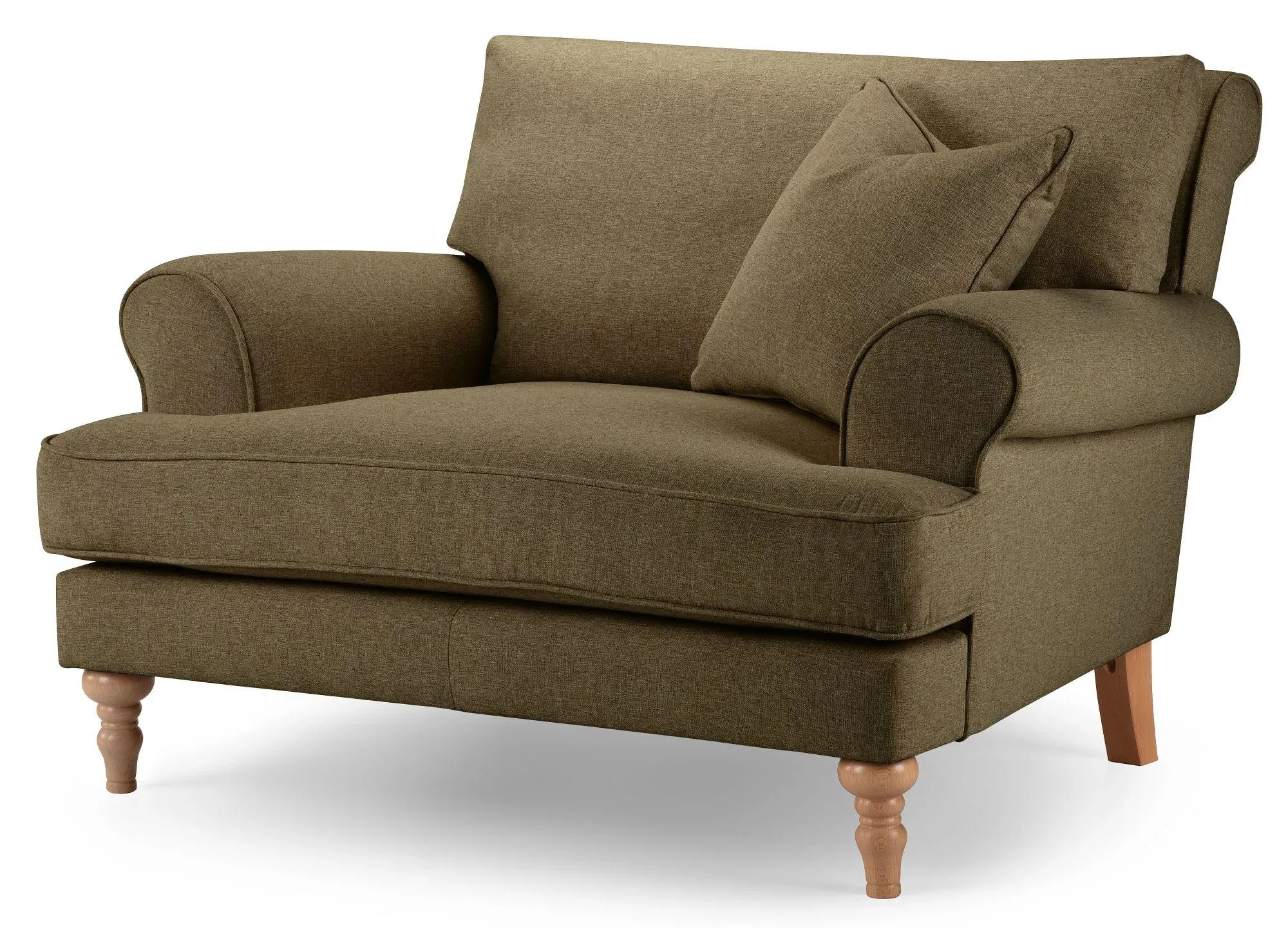 Arlan Snuggle Armchair - Hunter, Fabric