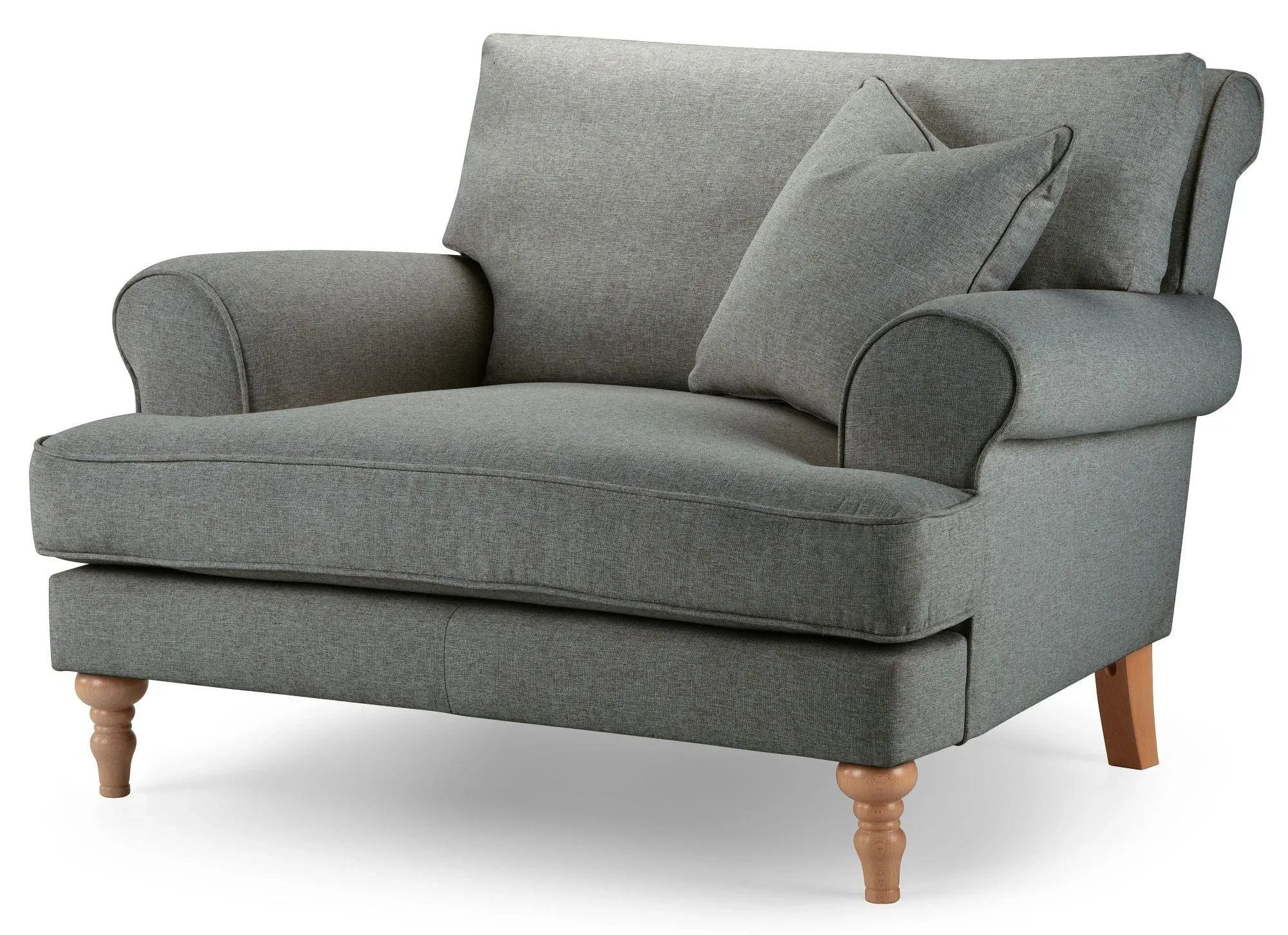 Arlan Snuggle Armchair - Storm, Fabric