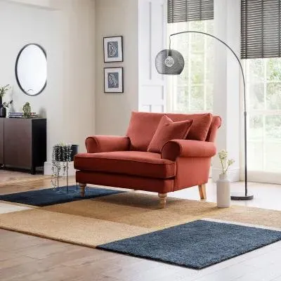 Arlan Snuggle Armchair - Vermillion, Fabric image