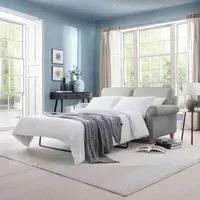 Carina 2-Seater Pull Out Sofa Bed - Mink, Fabric