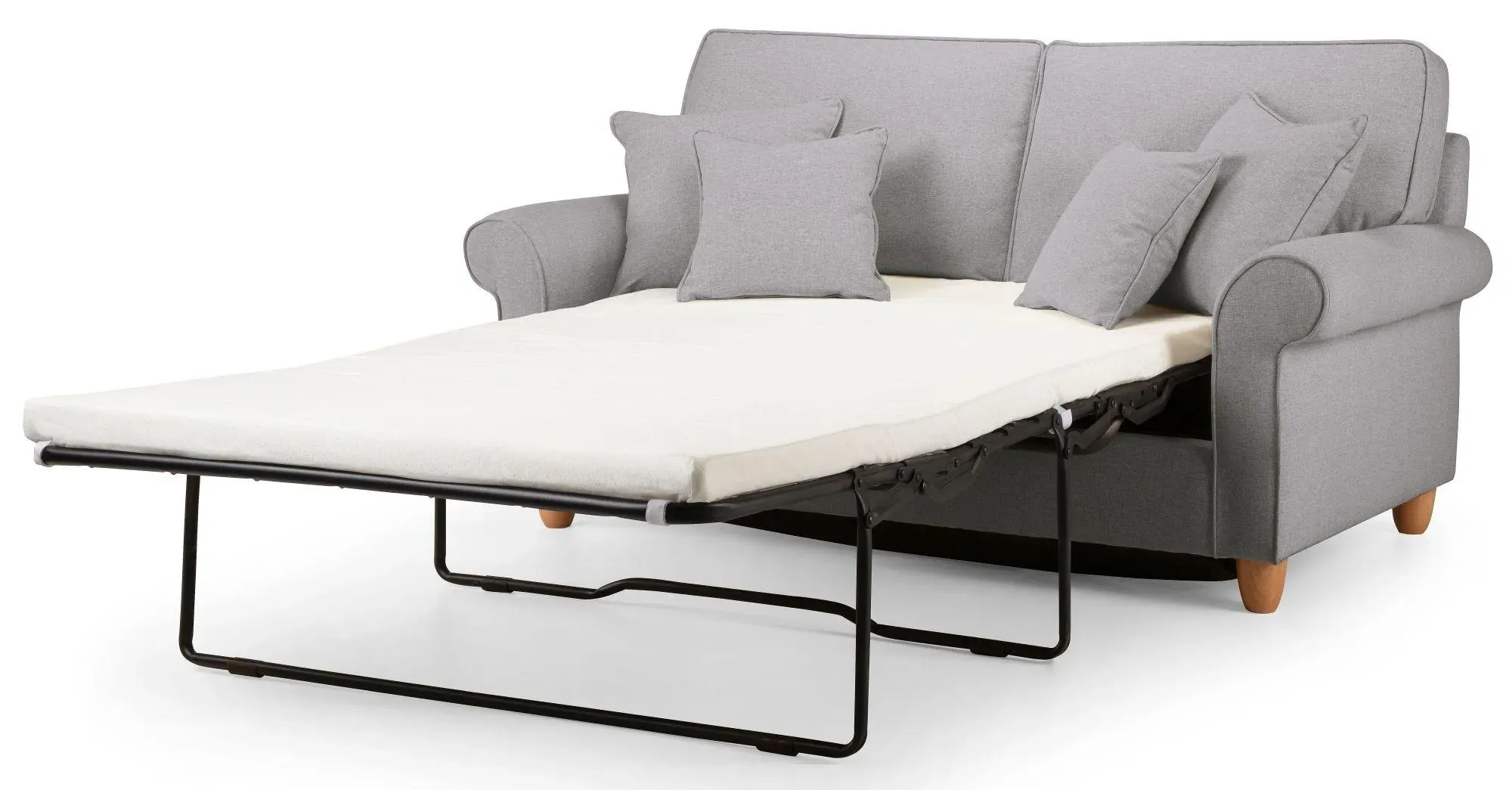 Carina 2-Seater Pull Out Sofa Bed - Mushroom, Fabric