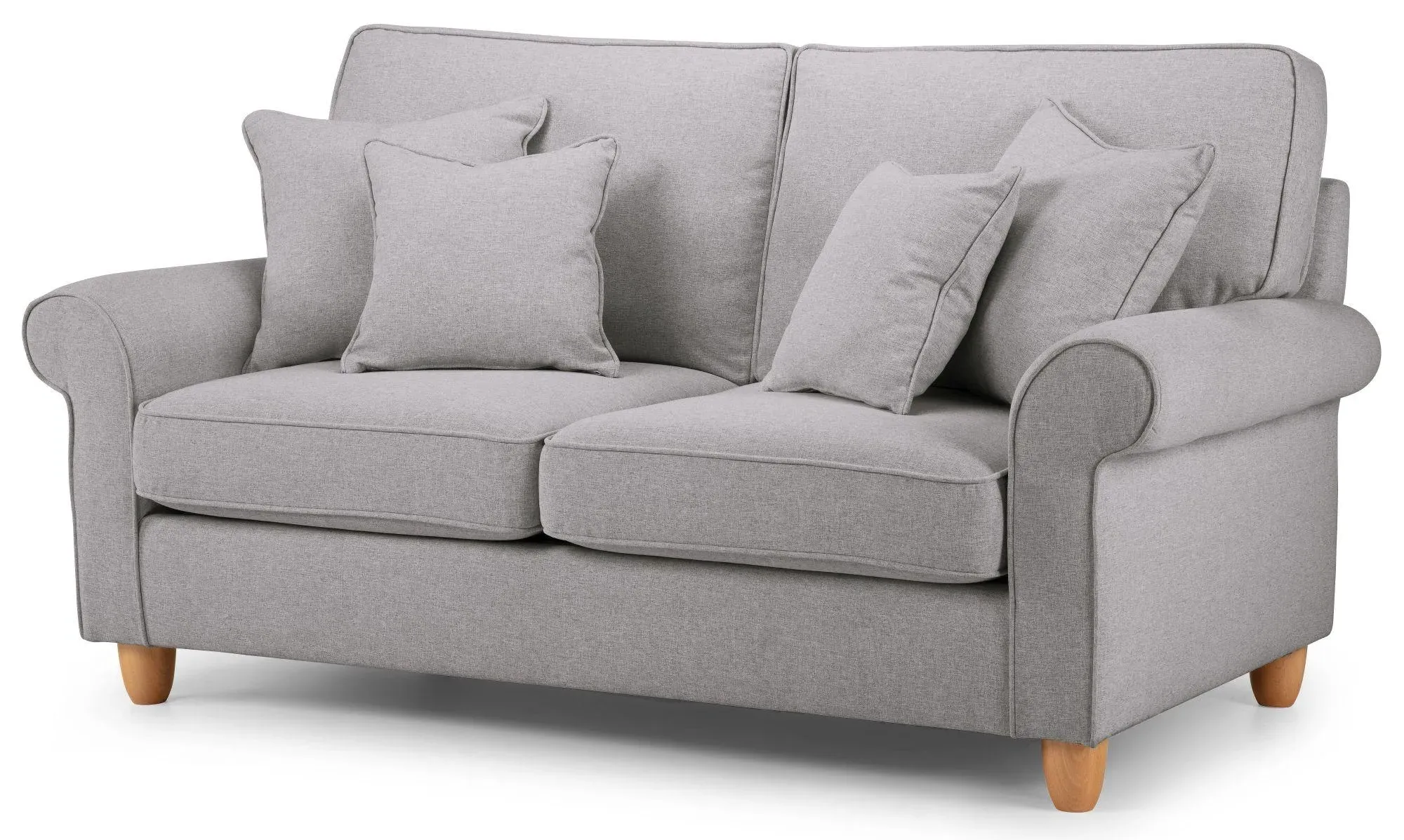 Carina 2-Seater Pull Out Sofa Bed - Mushroom, Fabric