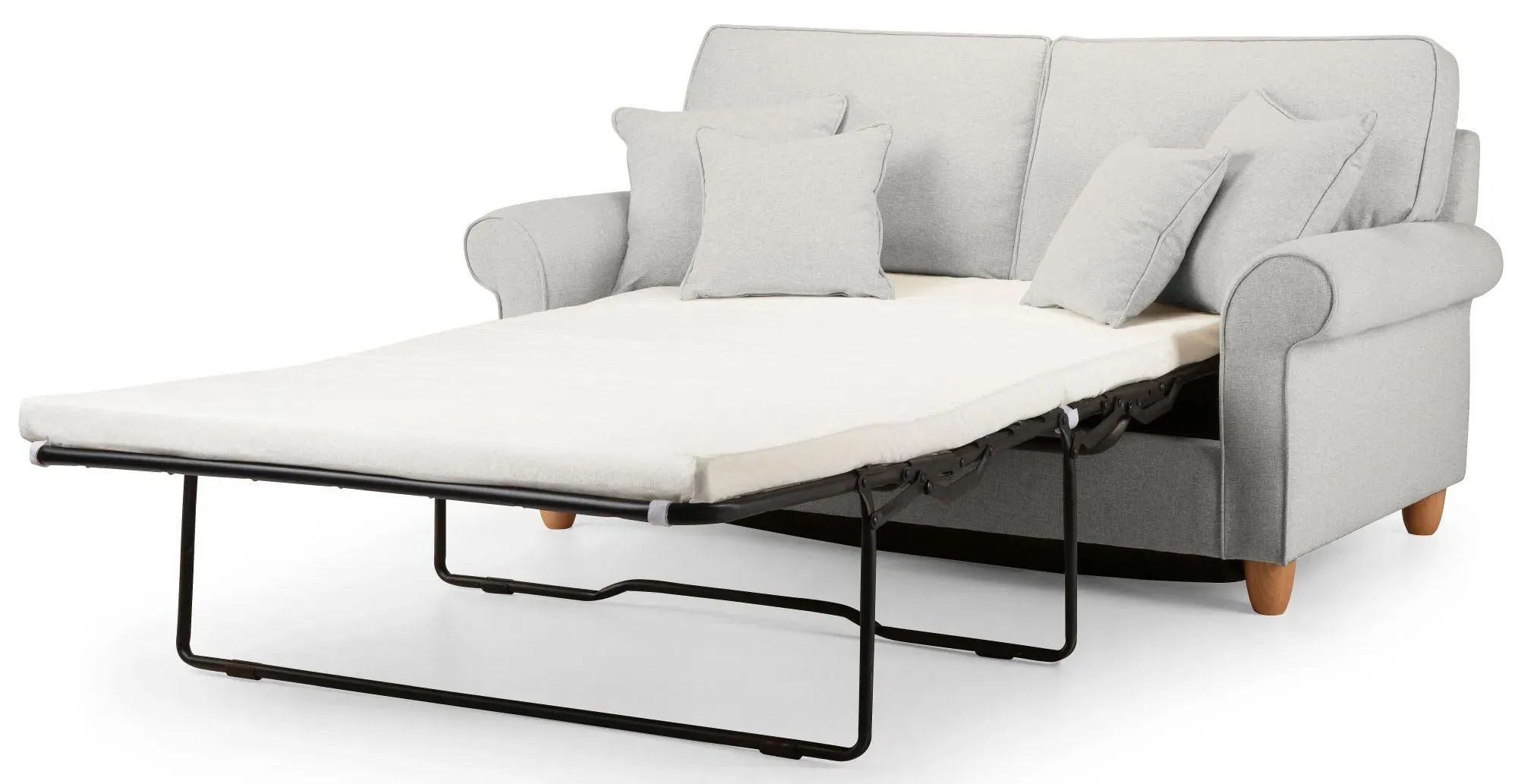 Carina 2-Seater Pull Out Sofa Bed - Parchment, Fabric