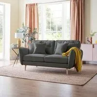 Kendal 2-Seater Sofa - Charcoal, Fabric
