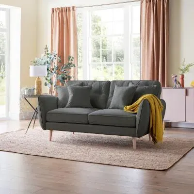 Kendal 2-Seater Sofa - Charcoal, Fabric image