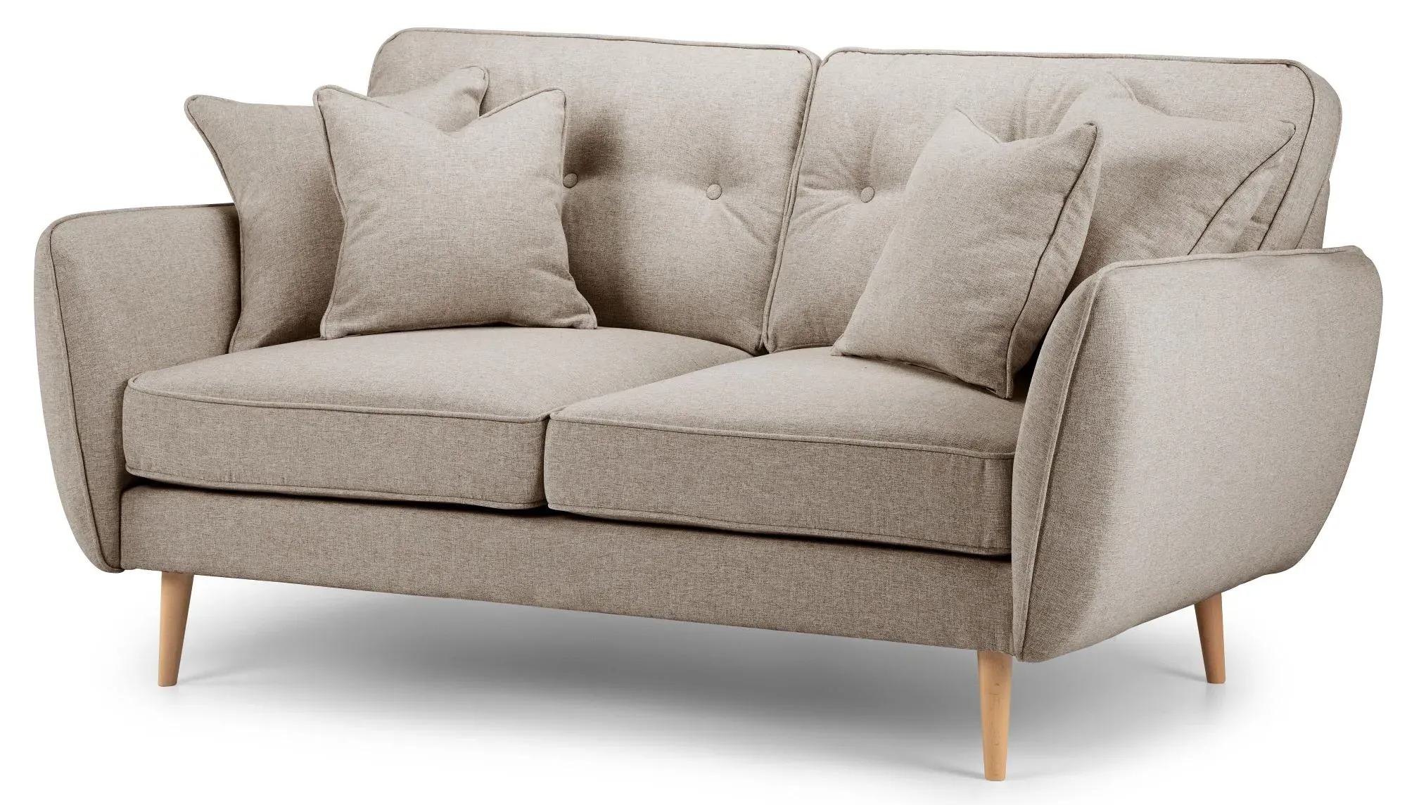 Kendal 2-Seater Sofa - Mink, Fabric
