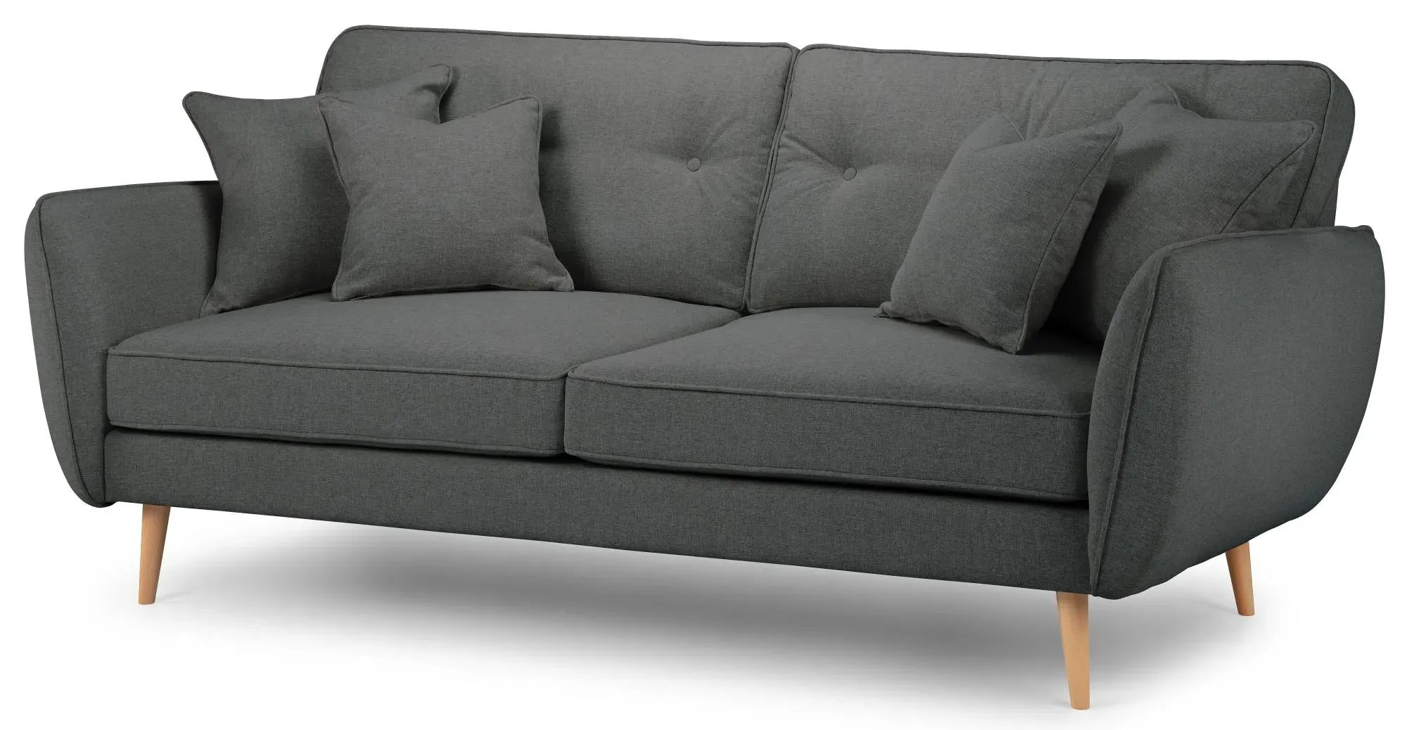 Kendal 3-Seater Sofa - Charcoal, Fabric