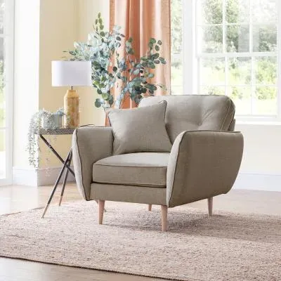 Kendal Armchair - Mink, Fabric