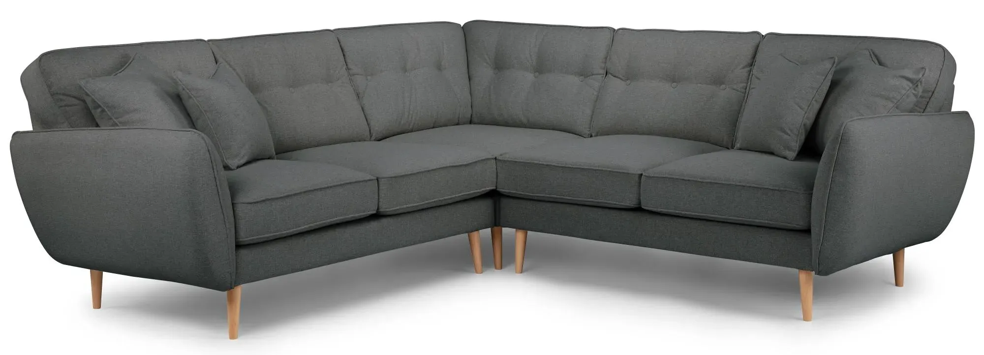 Kendal Corner Sofa - Charcoal, Fabric