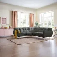 Kendal Corner Sofa - Charcoal, Fabric