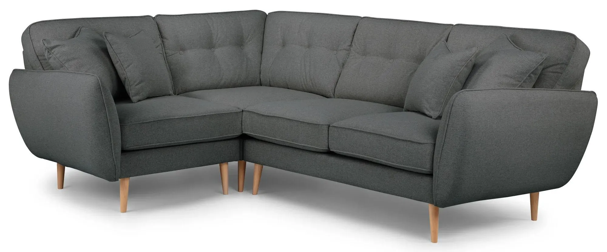 Kendal Corner Sofa - Charcoal, Fabric
