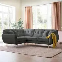 Kendal Corner Sofa - Charcoal, Fabric