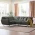 Kendal Corner Sofa - Charcoal, Fabric