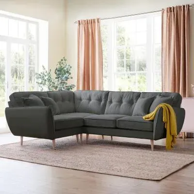 Kendal Corner Sofa - Charcoal, Fabric image