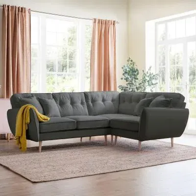 Kendal Corner Sofa - Charcoal, Fabric image