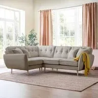 Kendal Corner Sofa - Mink, Fabric
