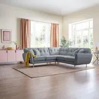 Kendal Corner Sofa - Petrol, Fabric