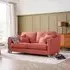 Linnet 3-Seater Sofa - Coral, Fabric