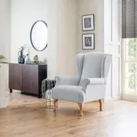 Linnet Accent Chair - Dove Grey, Fabric