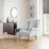 Linnet Accent Chair - Dove Grey, Fabric